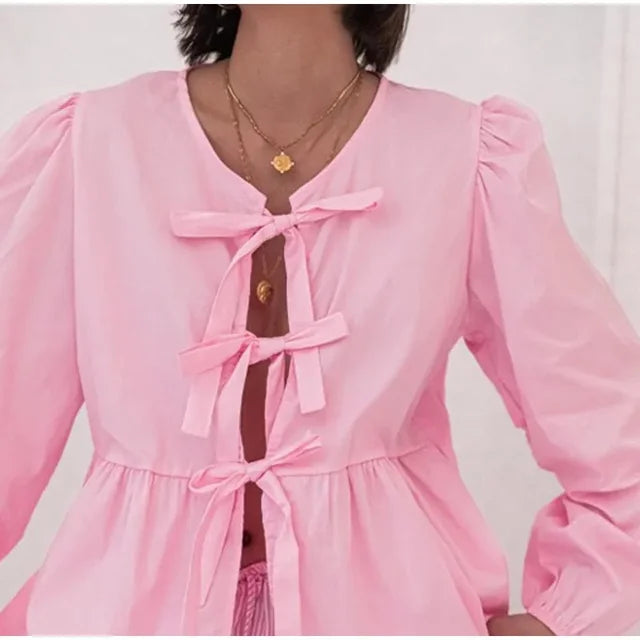 Blusa noeud